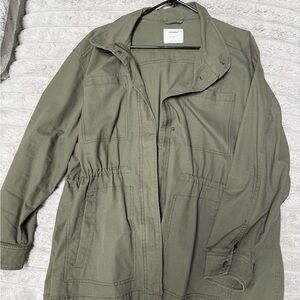 Olive Green Utility Jacket old navy size XXL lightly used